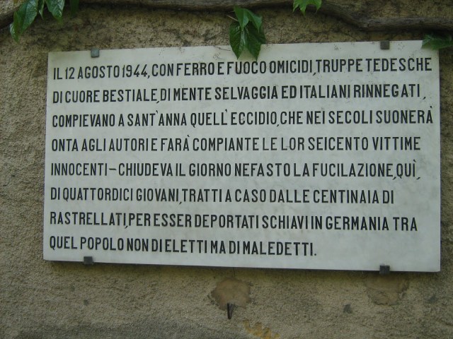 Lapide in località Baccatoio