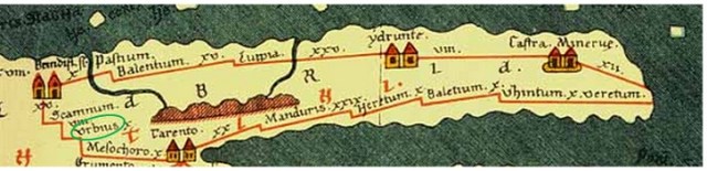 Salento tabula peutingeriana