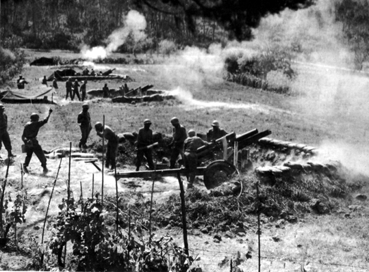 Arftiglieria Alleata sull'Arno