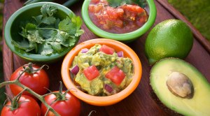 Pico de gallo e guacamole